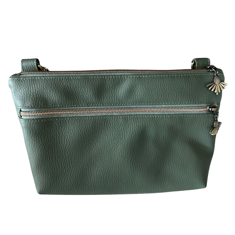 Handtasje nepleder ceder groen